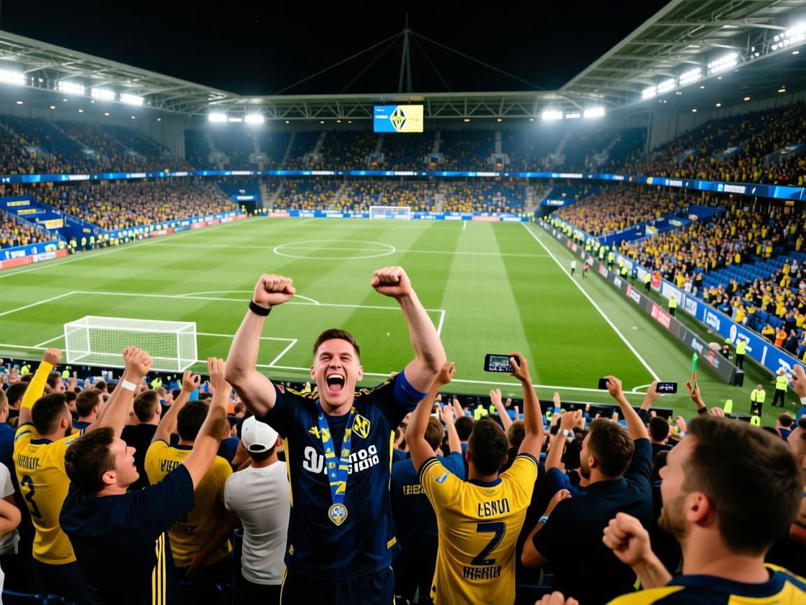 维拉赛后庆祝胜利:一场属于球迷与城市的狂欢